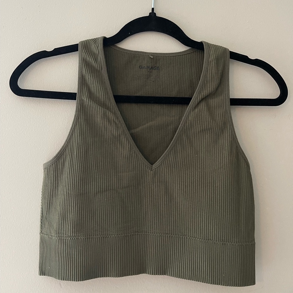 Garage Ribbed Tank Crop